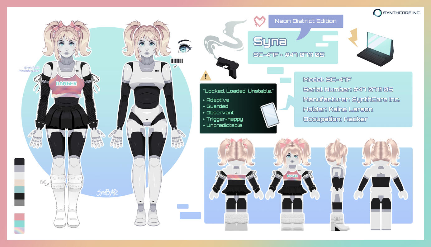 Syna Reference Sheet Syna Reference Sheet