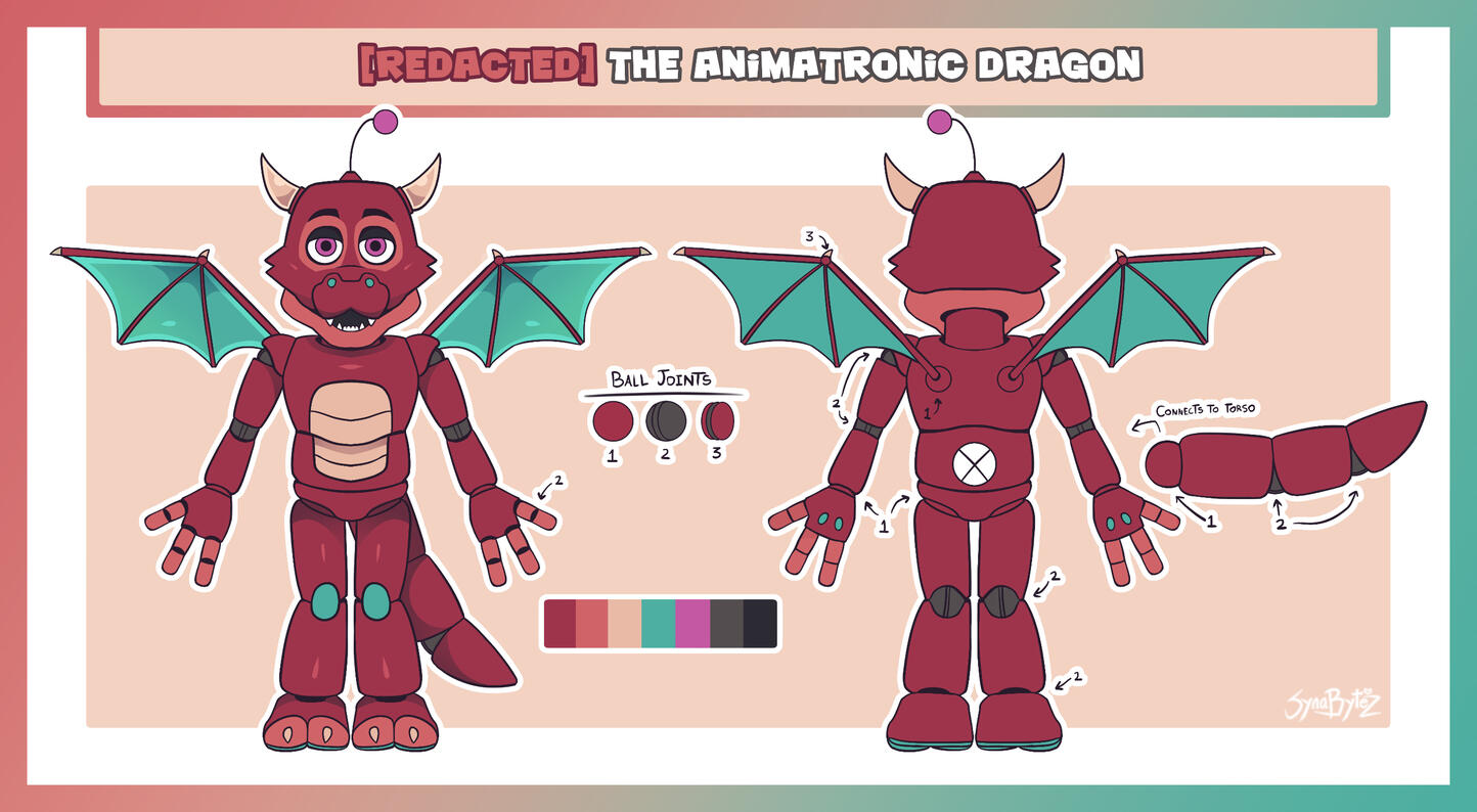 Animatronic Dragon Reference Sheet Animatronic Dragon Reference Sheet