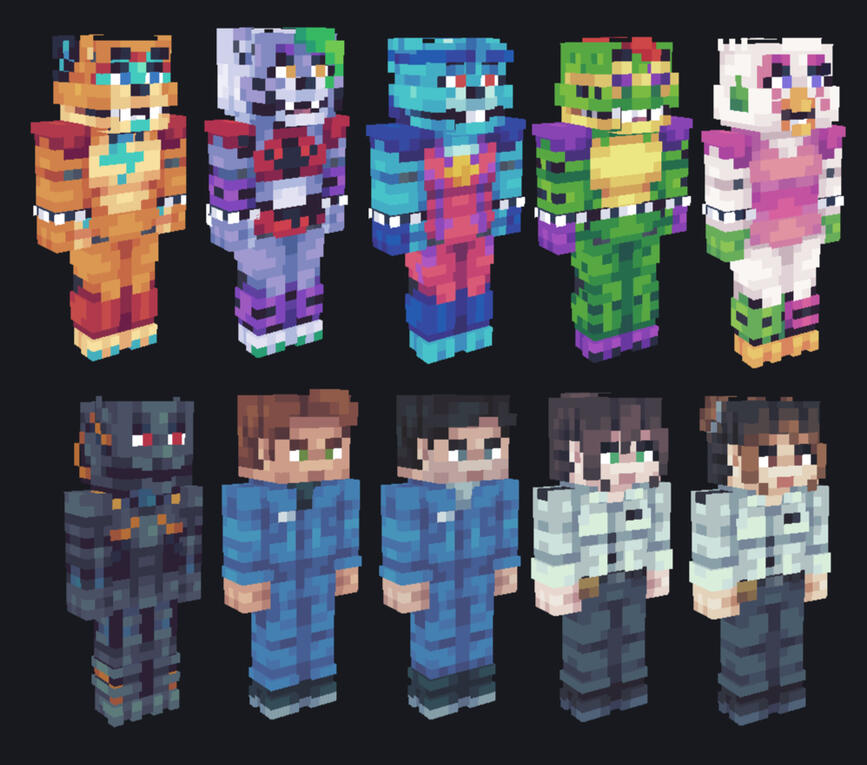 Mega Pizzaplex Characters &amp; Staff - FNAF: Security Breach